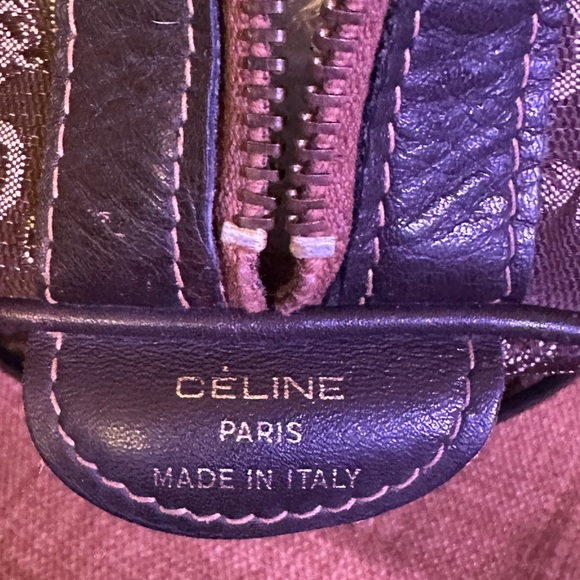 CELINE C Macadam Vintage Canvas/Leather Brown - Picture 5 of 14